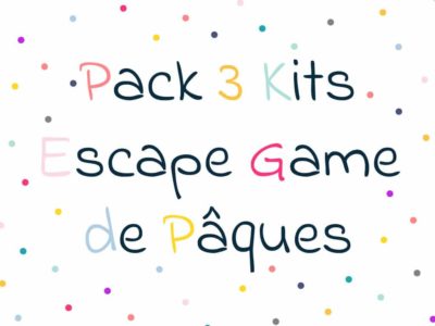 Pack 3 kits escape game de Pâques tiDudi