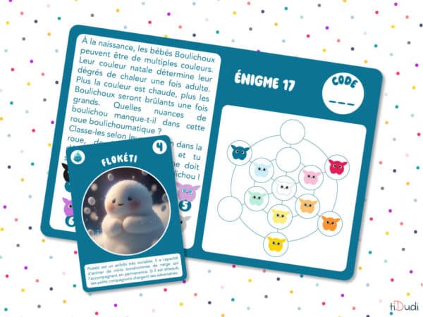 Mission Anibibi : Calendrier de l'Avent escape game pour enfant, style Pokémon